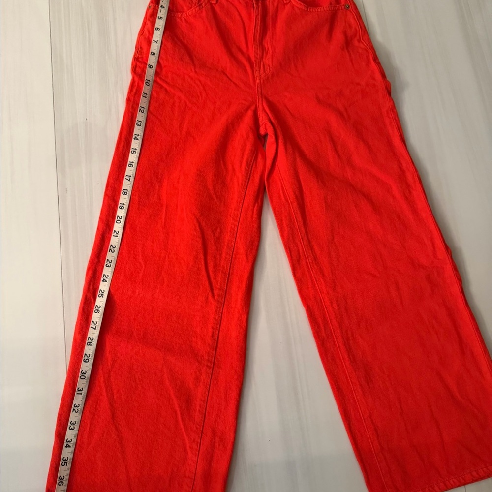 BDG Straight Leg Jeans in Bright Red